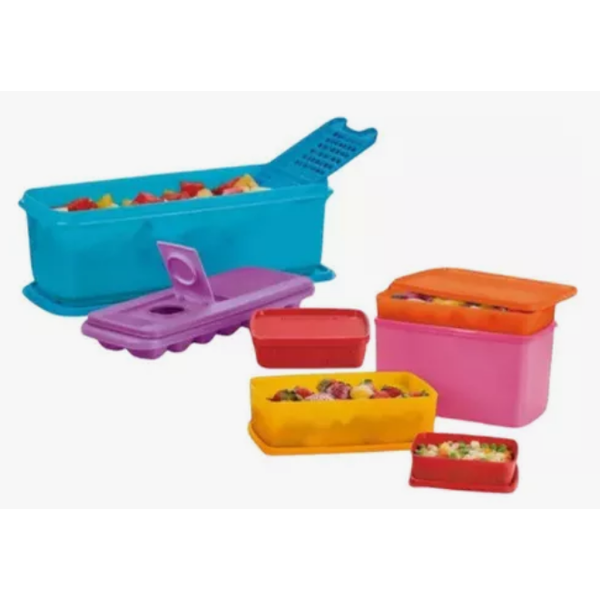 Tupperware Kit 7 Pecas Colorido PDA - Tupperware Kit 7 Pecas