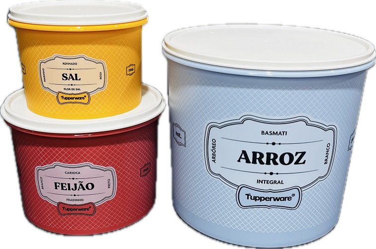 Tupperware【美品】 マルチオーガナイザー3個セット、キャスター付き Tupperware Kit 3 Peças Porta Condimentos - Essencial