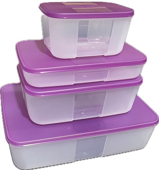 Tupperware 4 Potes Freezer Mate Amora